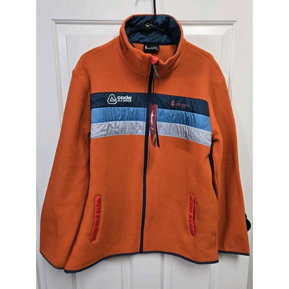Cotopaxi Men's Teca Fleece Full-Zip Jacket Orange Color Size XXL Multicolor
